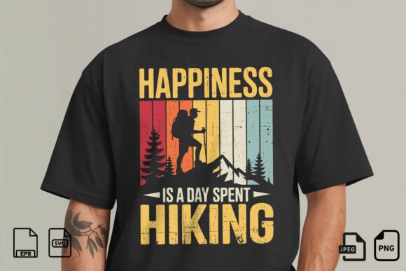 Happiness is Hiking Retro SVG Review