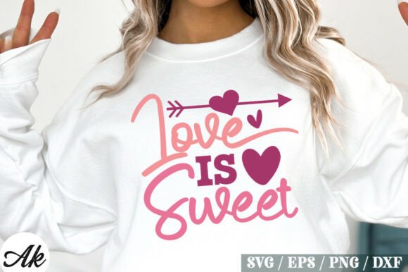 Love is Sweet Retro SVG Design