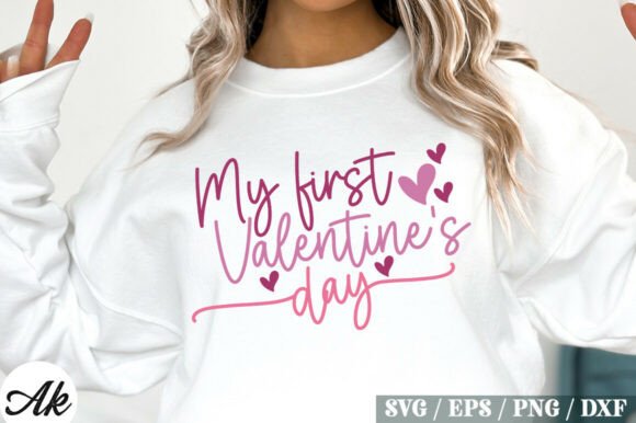 My First Valentine’s Day Retro SVG Desig