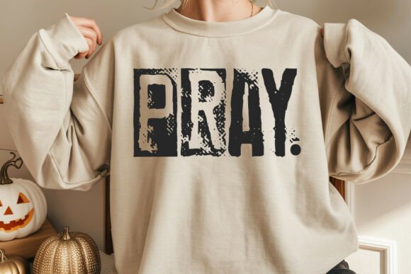 Pray Typography Design, Retro Svg Review
