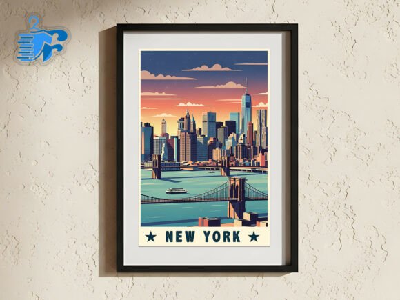 Reviewing New York Skyline Retro SVG