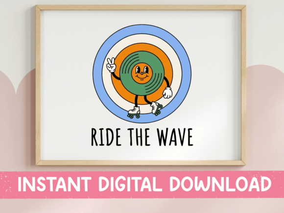 Ride the Wave Retro SVG Design Review