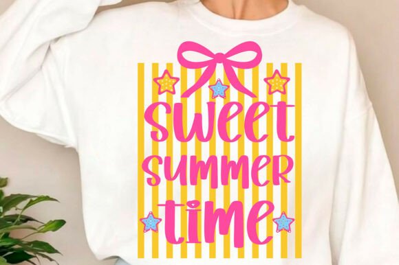 Striped Sweet Summer Time Png, Retro Svg Review