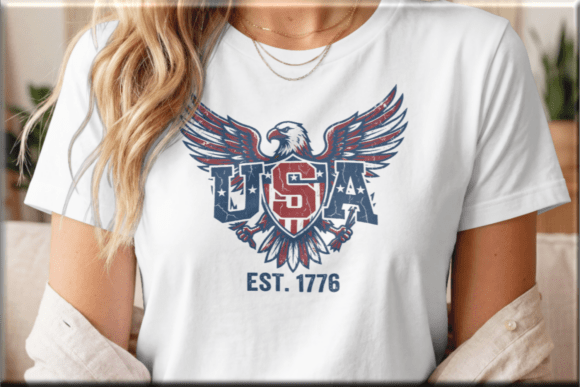 Vintage USA Eagle 1776 Retro SVG PNG
